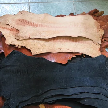 Ægte Struds ben leathe natural læder sort brun hud,store størrelse struds paw læder Skin wallet hånd shell taske, bælte