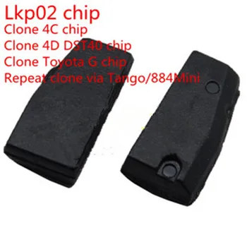 5pcs/masse Cloner Lkp02 Chip Kan Klone 4c 4d G Chip Via Tango Eller Keyline 884 Maskine Gratis Fragt