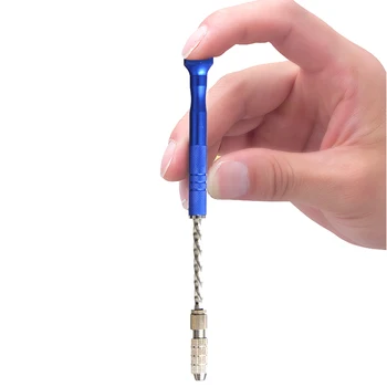 0.5-3mm Forlænge Semi-automatisk Hånd Mudder Twist Drill Bits Præcision Pin-Skruestik Mini Micro Hånd Bit Sæt Roterende Værktøjer
