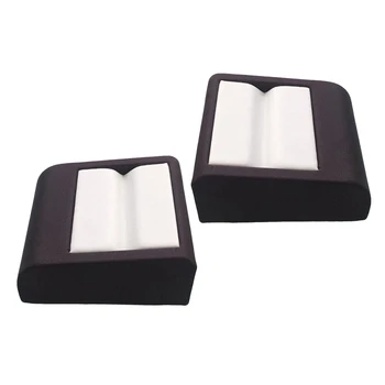 2 Pakker Robuste, Håndlavede Smykker, Ædelsten Display Box Diamant Ringe Tilfælde Hvid