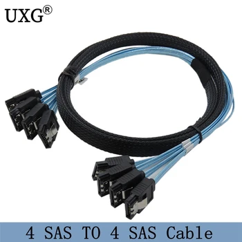 Server SAS-Kabel med Høj kvalitet 6 gbps SATA 3 X 4 High-speed Seriel port Data line kabel-50cm 100cm