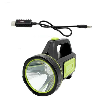 Magtfulde USB-LED lommelygte side let hånd lang række fakler Camping lantern genopladeligt batteri, der Søger nat lampe Fiskeri