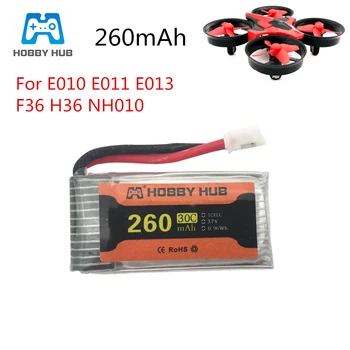 20pcs Batteri Til H36 3,7 V 260mAh For Eachine E010 E011 E012 E013 Furibee F36 RC Quadcopter Dele 3,7 v Lipo Batteri