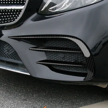 Bil styling til Mercedes Benz C-Klasse W205 C43 Til AMG C63 Foran Tåge Lys Lampe carbon fiber Trim Cover Sticker Auto Tilbehør