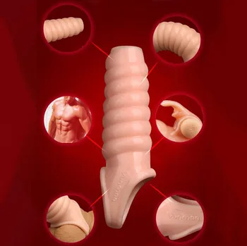 Mussles Mænd Penis Erektion Cock Ring Hylster Forsinke Ejakulation Genanvendelige Kondom Dildo Udvidelsen Voksen Produkter Sex Legetøj