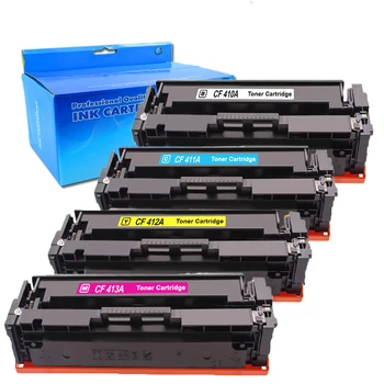 4PK Kompatibel Toner for CF410A CF411A CF412A CF413A til HP Color LaserJet Pro MFP M477fnw M477fdw M477 Printer