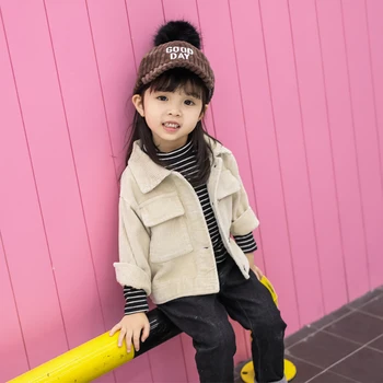 Efteråret Jakke til Piger, Baby Pige Vinter Tøj Casual-Outerwears Mode 2020 Vinter jakke Børn Jakker Vindjakke til Piger
