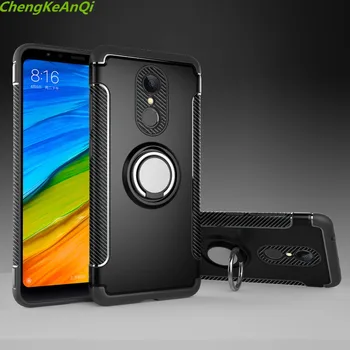 Tilfældet For Xiaomi redmi 5 Plus Bil Holder Magnetiske Suge Ring Beslag Robust Stødsikkert Rustning Telefon Dækning For Xiaomi redmi 5