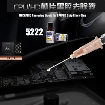 Nyeste Mekaniske 5222l NAND CPU CHIP SORT GUMMI behøver Ingen varm luft pistol let IC løsning sort kant selvklæbende