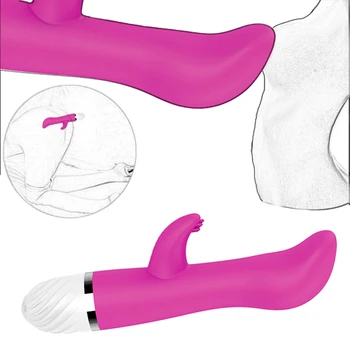 Vibratorer Dual Vibration G Spot Dildo Vibrator stimulere Sex Legetøj til Kvinder Silikone Kvindelige Vagina Clitori Magic Wand voksen varer