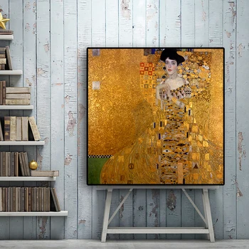 Abstract Gustav Klimt Vintage Berømte oliemaleri på Lærred, Pop Art, Plakater og Prints Skandinaviske Væggen Billede til stuen