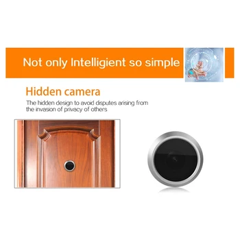 MOOL C10 Dørklokken Kamera, Sikkerhed i Hjemmet Multifunktionelle 4,3-Tommer High-Definition Skærm Cat ' S Eye Døren overvågningskamera