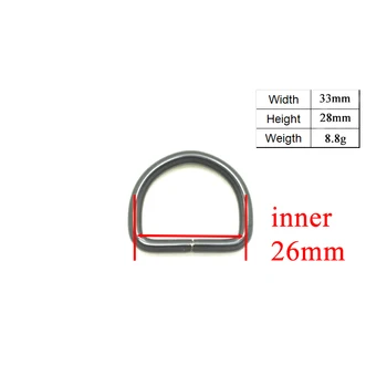 (metal spænde+justere spænde+D-ring/sæt) Detailhandel producent Zink Legering 25mm sort høj kvalitet forgyldt metal spænde