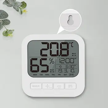 Husstand Elektronisk Termometer Indendørs Baby Stuetemperatur Hygrometer Beslag, Væg-Monteret Temperatur Og Luftfugtighed Meter