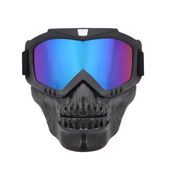 Modulære Aftagelig Maske, Beskyttelsesbriller Og Mund-Filter, Perfekt Til at Åbne Ansigt Motorcykel Halv Hjelm eller Vintage Hjelme