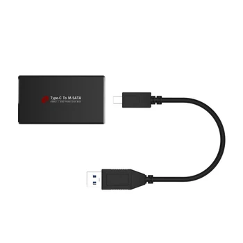 USB3.1 Type C til MSATA til USB 3.0-SSD Kabinet SSD Tilfælde Hard Disk Box Eksterne Mobile Tilfælde Kabler til Bærbare PC Computer
