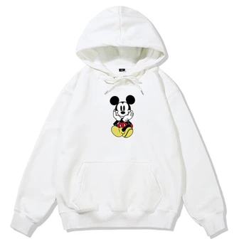 Disney Mickey Mouse Tegnefilm Sweatshirt Toppe Mænd Kvinder Løs Foråret Efteråret Langærmet Trøjer Unisex Tøj Harajuku Pullover