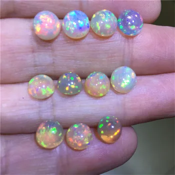 Naturlige opal løs smykkesten runde form hele prisen opal løs sten til smykker DIY