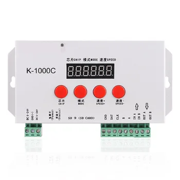 K-1000C Controller K1000C WS2812B WS2811 APA102 T1000S WS2813 LED 2048 Pixel Program Controller DM5-24V