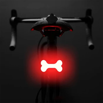 Lommelygte for Cykel-Bagerste Lanterne IPX2 Vandtæt USB Charge baglygter MTB Cykel Lys Tilbehør Hjertet Rund Trekant