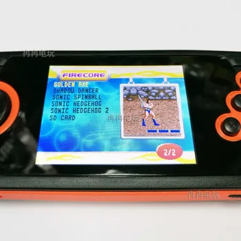 1stk 2,8 tommer LCD-Børn Video Spil Toy Håndholdte Spil Spiller Bærbare spillekonsol til Sega bulit i 15 spil Gratis sd-kort