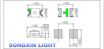 3000PCS Gratis Fragt 1206 red light light-emitting diode SMD LED 3216 Dioder SMD 1206 led 620-625NM 100-120MCD 2,0-2.6 V 3.2*1.6