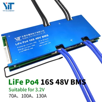 16S 48V Lithium batteri 3.2 V power protection board temperatur beskyttelse udligning funktion overstrømsbeskyttelse BMS PCB