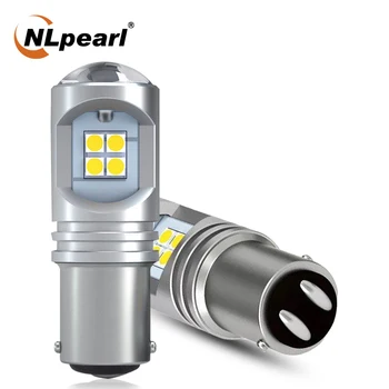 NLpearl 2X Signal Lampe 1157 Bay15d Led-P21/5W Bremse Lys 3030SMD P21/5W P21W BA15S 1156 Bau15s Py21W Led-blinklys Lampe Hvid