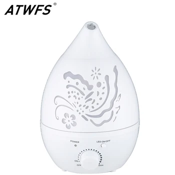 ATWFS Luft Luftfugter Aroma Æterisk Olie Diffuser 7 Farve LED med Skære Tåge Kaffefaciliteter for hjemmekontor Fogger Baby Værelse Aromatherap