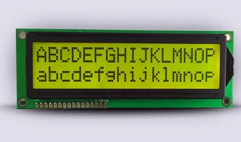 5pcs større LCD-1602 16x2 største karakter stor størrelse blå/Grå/Gul grøn display modul 122*44mm HD44780 SPLC780D LMB162GBY