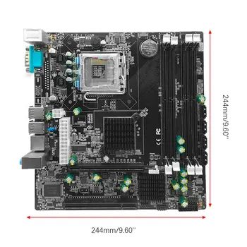 P45 Desktop Bundkort Bundkort LGA 771 LGA 775 Dual Board DDR3 Støtte L5420 DDR3 USB Sound-netkort SATA-IDE