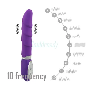 Kraftfuld 10 Frekvens G spot Vibrator Anal Dildo Massageapparat Vibratorer til Kvinder Erotiske Massager Sex Produkter Kvindelige Masturbator