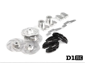 D1RC Høj Kvalitet i Alle Metal Simulere Disc Brake Kit Med Clipers Specielt Til Rc Crawlere Traxxas TRX-4 Og Passere Aksel