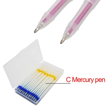 42PCS læder markør wipeable kviksølv pen til DIY læder håndværk sy stof skære mærkning af med pen tønde pen sæt