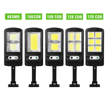 120 128 COB Sol Lys Offentlig Sikkerhed Lighting væglampe er Vandtæt Motion PIR Sensor Smart Kontrol-LED gadebelysning