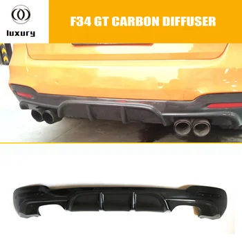 F34 GT Carbon Fiber Bageste Kofanger Diffuser til BMW F34 320i GT 328i GT 335i GT med M-Pakke, 2012 - 2016