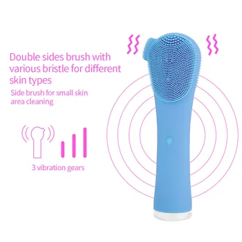 CkeyiN USB-Genopladelige Vask Facial Cleansing Ansigt Børste Silikone Deep Pore Rengøring Vandtæt Massage Bløde Rynke Remover