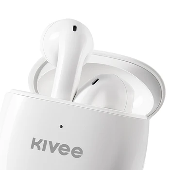 Kivee TW58 Ægte trådløs Bluetooth-5.0 TWS headset Opladning Max Magnetiske hovedtelefoner Stereo Musik Sports hovedtelefon Med Mikrofon