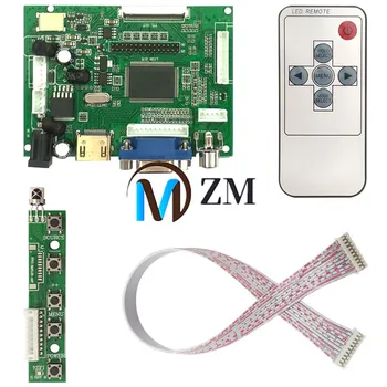 HDMI+VGA+2AV ZJ050NA-08C 50 pin-640*480 LCD-Display Driver Board Controller Kit til Panel 12 ordrer