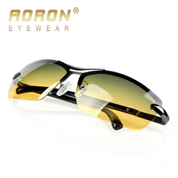 AORON Mænds Day & Night Polariserede Solbriller Classic Driver Design Beskyttelsesbriller Reducere Blænding Vintage Mærke Fritid Cool Briller