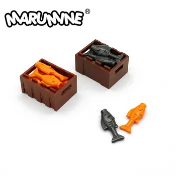 MARUMINE DIY Fisk Med Knop for tal 64648 Kompatibel byggesten legetøj Fiskeri Uddannelses-Tech Dele Legetøj