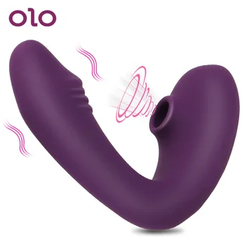 OLO Kvindelige Dildo Vibrator G Spot Vibrator Klitoris Sucker Stimulator Usb-Vibrator Vagina Nipple Sucker sexlegetøj til Voksne Par