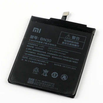 Xiaomi Oprindelige BN30 Redmi 4A Telefon batteri Til Xiaomi Mi Redmi 4A BN30 3120mAh