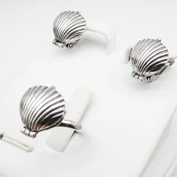 Øreringe-Transformere med dobbelt perler og naturlige hvide perler 1273