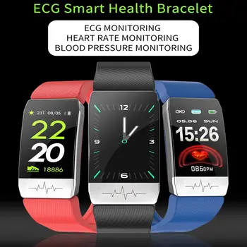 [Organ Temperatur Måling] Bakeey T1 Termometer EKG-Smart Ur Band Mænd Kvinder Smartwatch puls, Blodtryk SpO2