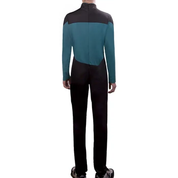 Star Buksedragt Trek Næste Generation Cosplay Kostume Blå Halloween Uniform Til Kvinder, Mænd
