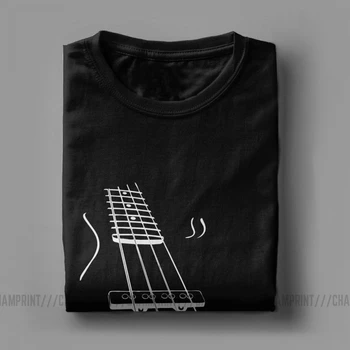 Bas Guitar T-Shirt til Mænd med Korte Ærmer 2019 Mode Tees Besætning Hals Bomuld Tøj Fødselsdag Gave T-Shirt