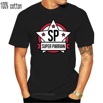 Sjove Mænd T-Shirt Kvinder Nyhed Tshirt Super Parrain Tabliers Cool T-Shirt 018174