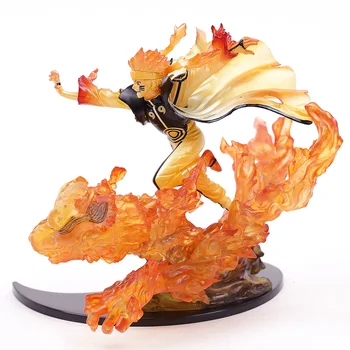 Naruto Rikudousennin Modo Flamme Uzumaki Naruto PVC-Statue Action Figur Samling Toy