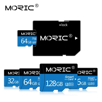 Moric TF Flash-hukommelseskort på Micro SD Kort 32GB, 64GB 128GB 256 GB SD High speed Class 10 4GB 8GB 16GB Cartao De Memoia